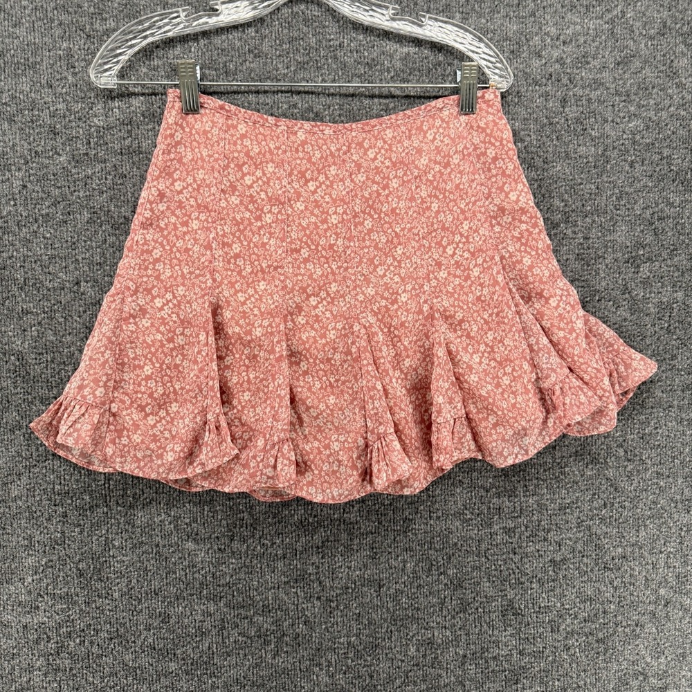 VICI Skirt Womens S Pink Floral Mini Fairycore Romantic Angelcore Boho Coquette